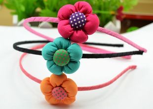  韩版儿童宝宝公主发箍发卡头箍头围 优雅梅花发箍发带满包邮