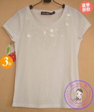 ebase衣本色专柜正品2011夏季新款女纯棉水晶短袖T恤19101099