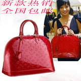 特价漆皮印花手提女包 路易威登最新款女包 <span class=H>LV</span>包包 手提包M93596