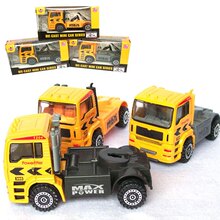 【专业玩具批发】1:50回力拖头工程车彩盒包装F9-1(可混批)
