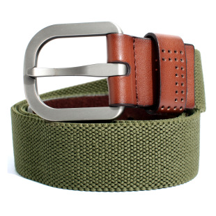 [KUEGOU]  fashion simple stretch woven belts personality leather adornment fashion single product KP-