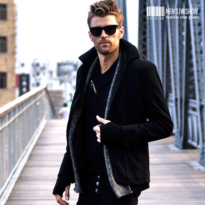 休闲大衣修身假两件男款外套。。。