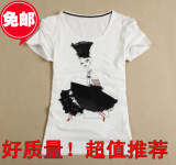 包邮miss only2012专柜正品夏女FIVE时尚PLUS非代购泡泡袖短袖T恤