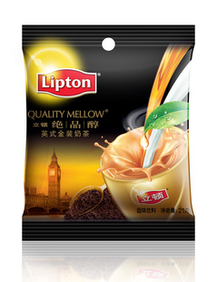  立顿奶茶 冰点价促销 立顿绝品醇奶茶 英式金装1袋装21g
