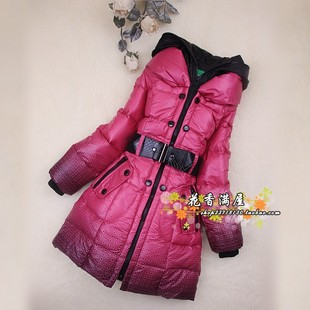  新款反季【两件包邮】专柜正品女童中长款儿童羽绒服X071