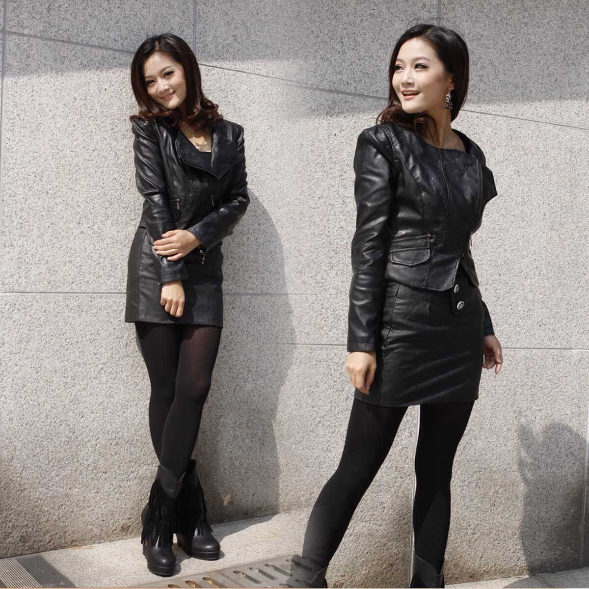 2011新款秋装 韩版正品时尚皮衣 修身<em>气质</em>女装