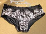 2012春季新品 歌瑞尔黑色性感密语女士内裤 蕾丝卡通中腰平角裤