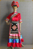 民族服饰 红色仡佬族服装 舞蹈舞台服装 少数民族演出服表演女装