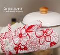 新年大促销红色扶桑花系列全棉微波炉手套 单只 原10元