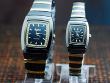 Regalos de San Valentín de Corea elegante y generoso [59633] Reloj de acero parejas reales rodaje