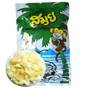  泰国进口苏梅香酥椰子片 苏梅椰片 真正烤出来的椰子片40g 好吃