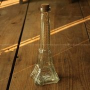 木塞巴黎埃菲尔铁塔形象玻璃瓶工艺品瓶玻璃塔瓶埃菲尔塔瓶（大）