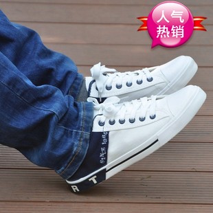  春夏季男生休闲鞋韩版潮流布鞋子男鞋英伦帆布鞋男透气拼色鞋