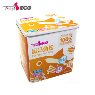  六甲村官方妈妈鱼松100%纯金枪鱼肉孕妇食品营养品100g 58321