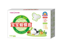 婴儿辅食 宝宝面条 培康牛肉胡萝卜蝴蝶面 婴儿面条 易消化 吸收