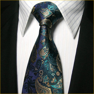 ptahatum宴会领带真丝，领带男宝石蓝，花纹正装商务结婚领带套装