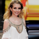 棉小姐 2011春夏新款 emma Roberts 露肩 手工串订珠真丝连衣裙 