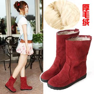 Special offer clearance crazy grab genuine  boots women short boots warm boots for posting increases in sole