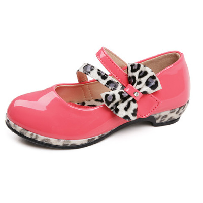 红番薯童鞋大女童皮鞋 韩版 2014新款儿童公主鞋高跟鞋学生单鞋