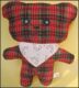 日本正版苏格兰风情格子电视熊A款