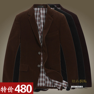  男装奢侈品 Burberry 巴宝莉男式纯色修身西服 男款商务休闲西装