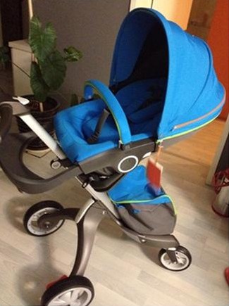 德国直邮stokke xplory v4婴儿车完整版含睡篮2014black新色上市