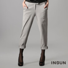 夏季盛典 INSUN恩裳 2012新品 修身灰色女裤90120010
