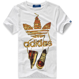 2012夏季新款阿迪达斯adidas三叶草个性潮人时尚立体潮鞋运动T恤