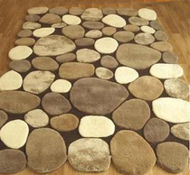 简约石头造型宜家地毯