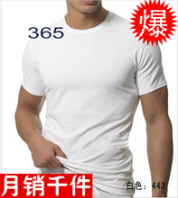 3件包邮 男士莱卡棉t恤打底衫 男式圆领短袖 365修身汗衫内衣