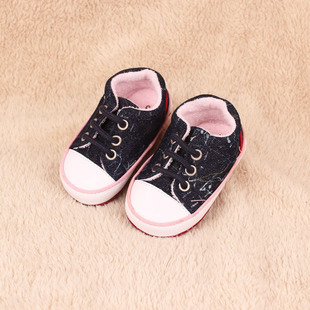  特价！男女宝宝婴儿帆布鞋子 软底系带学步鞋春秋新生儿步前鞋