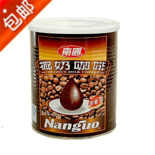 满49包邮 海南特产南国椰奶咖啡粉450g克 罐装浓香 含糖速溶咖啡