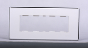 西蒙118型开关插座面板，51a系列156带银边三位边框h156-10