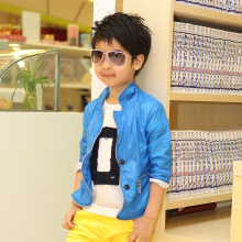 夏春装2012新款男童外套韩版儿童装开衫韩国男孩 尼丝纺薄wt7705