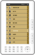 神行者电子书E60:7寸高清C-Pcper技术彩色液晶屏+4GB