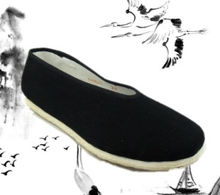  老北京布鞋正品 传统复古手工千层底功夫圆口男鞋单爸爸鞋开车鞋