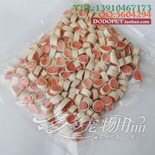  宠物美食 犬猫通用美味心形鸡肉鳕鱼寿司 狗零食 猫零食 500g