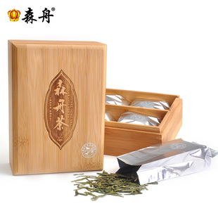 西湖龙井绿茶竹盒装 金冠森舟特级西湖龙井茶叶 5折包邮 春茶