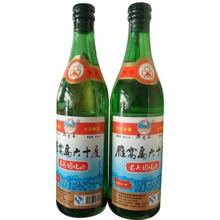  雁窝岛白酒六十度60度清香型470毫升 北大荒八五三农场老兵团烧酒