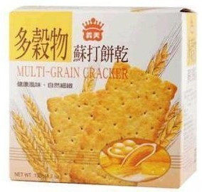 【皇冠店】台湾【义美】多谷物苏打饼干135g 酥脆可口~~