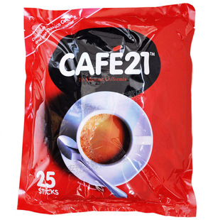  金味cafe21二合一即溶无糖白咖啡 300克 新加坡原装进口