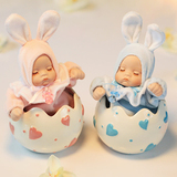 兔娃娃摇头娃娃音乐盒八音盒 陶瓷  母亲节创意礼物 女生生日礼物
