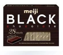 日本原装进口 Meiji明治至尊钢琴纯黑巧克力140g