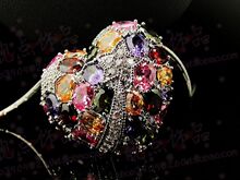 De gama alta importaciones - colección de joyas de Chanel Astral modelos femeninos corazones brillantes de piedras preciosas de color de cadena larga