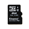 金士顿 TF 4G Micro SD 4g内存卡 4GTF卡 手机内存卡4g 小音箱卡
