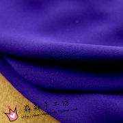 淼淼布料深紫蓝色微透珍珠，纱双绉雪纺，空调衫出口欧美连身裙面料