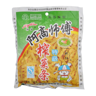  【天猫超市】 阿高师傅 特级榨菜条 158g/包