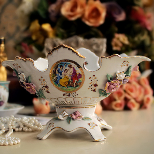 70 percent Fulla classic European-style painted ceramic fruit bowl fruit bowl decoration-home decoration