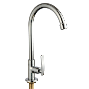 Thousands of copper kitchen family bathroom/MOP pool single handle single hole lavatory faucet balcony 0216