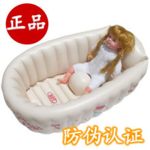 正品 小海豚婴儿澡盆 婴儿浴盆 宝宝充气浴缸 婴儿洗澡盆